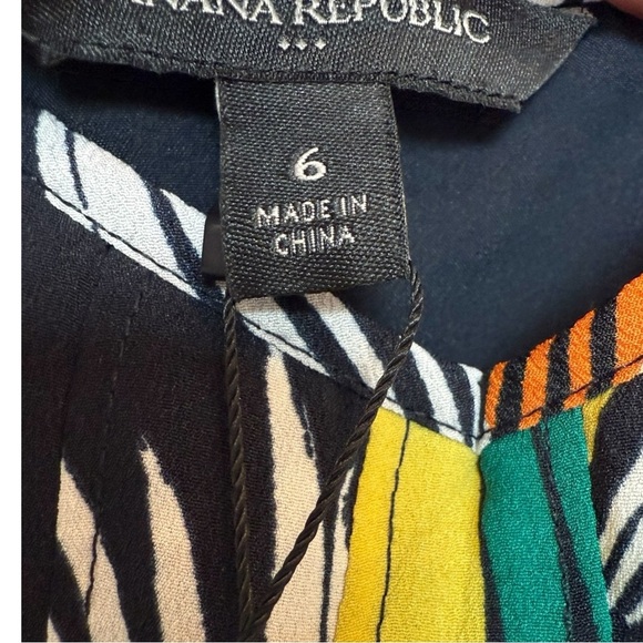 Banana Republic Palm Print Strappy Midi Dress – Size 6 – NWT - Picture 2 of 6